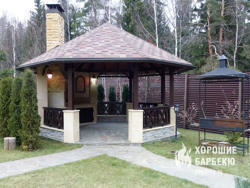 Построить беседку для барбекю своими руками 207