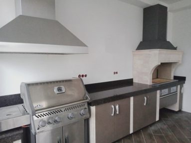 модульное барбекю с газовым грилем