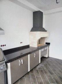 модульное барбекю с газовым грилем