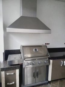 модульное барбекю с газовым грилем