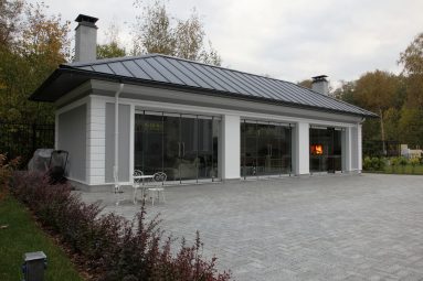 Беседка премиум-класса с комплексом барбекю