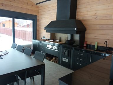 зона барбекю в бане